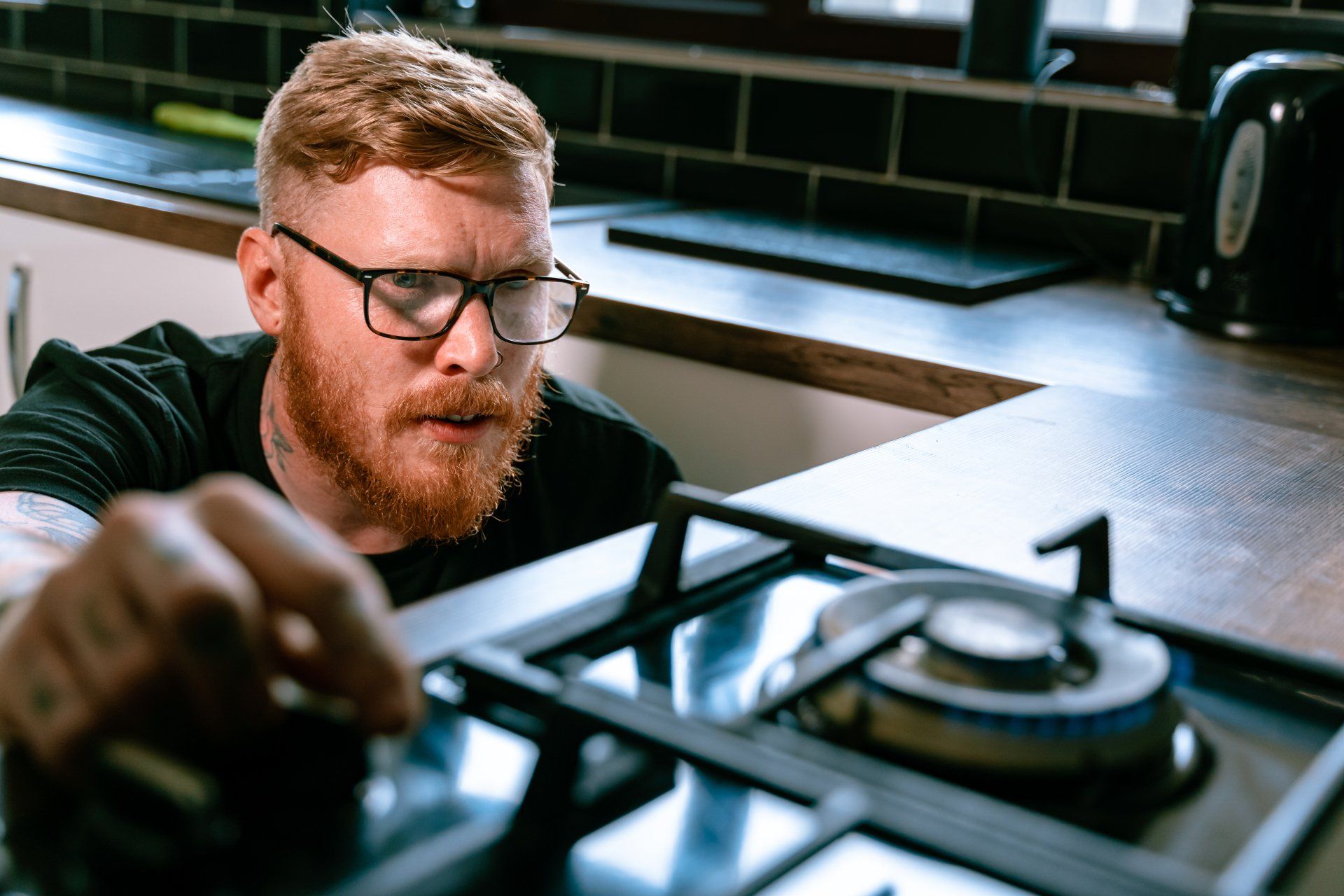 Jax Plumbing engineer carrying out a safety check